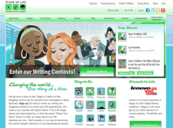 Teen blogging, writing contests and more at StageofLife.com